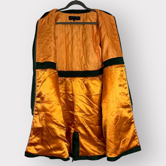 Endless Rose Bomber Long Coat Green Sz S - Picture 3 of 6